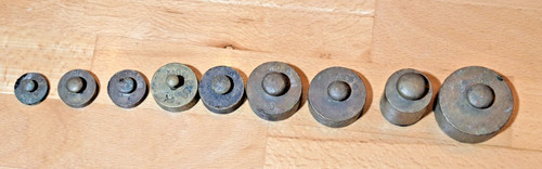 9er set antike gewichte - 9er,