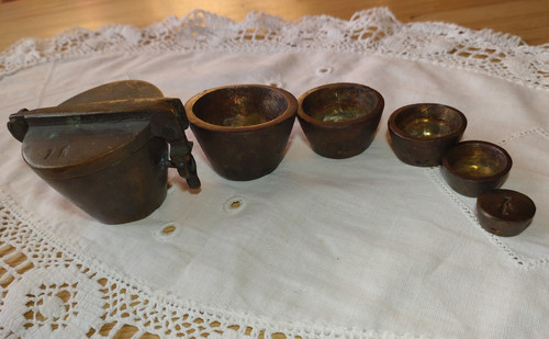 Altes bechergewicht teilig - altes,