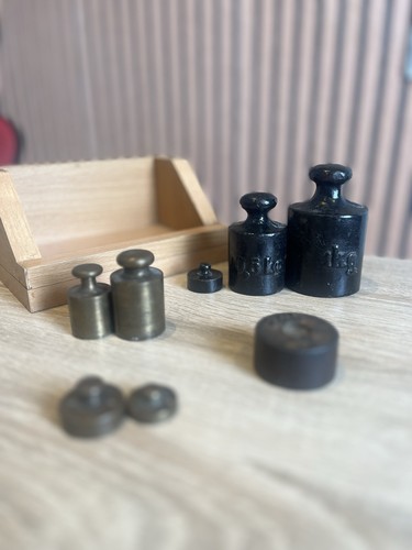 Alte messing gewichte und - messing,