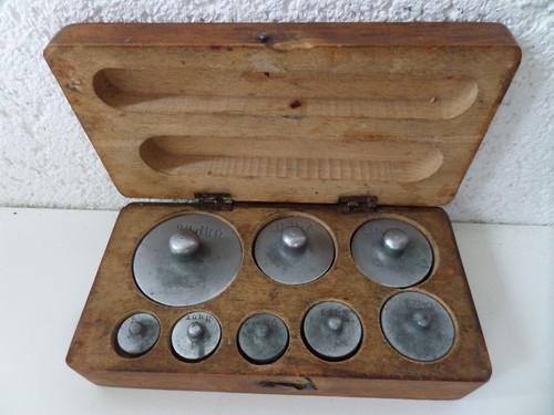 Alte messing gewichte dkg - gewichte,
