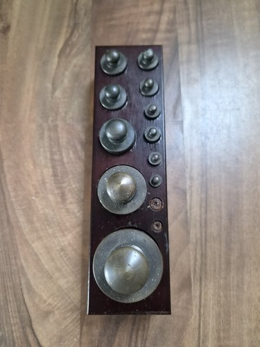 Alte messing gewichte - messing, in