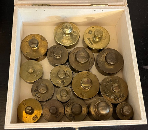 Stück alte gewichte für - 17,